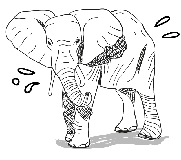 dessin éléphant